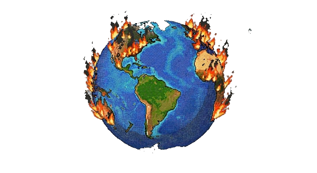 burning globe